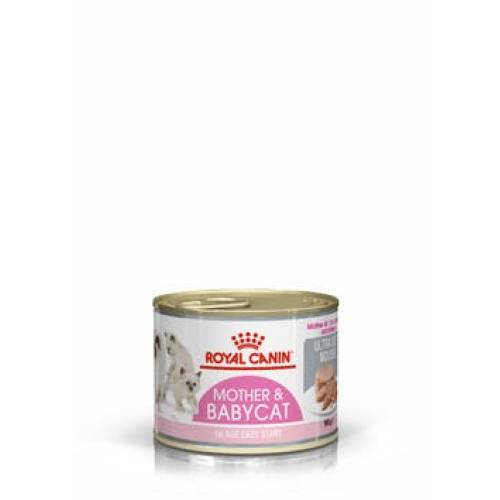 ROYAL CANIN - Mother & Babycat Ultra Soft Mousse, консерва за котки, 195 гр