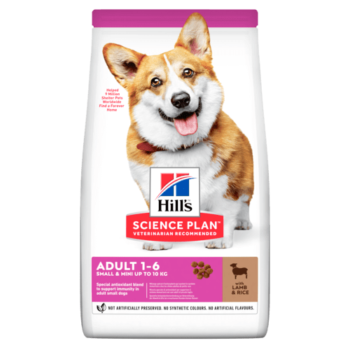 Hill’s Science Plan Adult Small & Mini с Агнешко и ориз, чувал от 6кг / цена на кг./