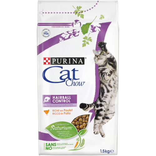 PURINA® CAT CHOW®  Hairball Control, чувал от 15кг, цена за чувал 124.50лв. /1кг-8.30лв./