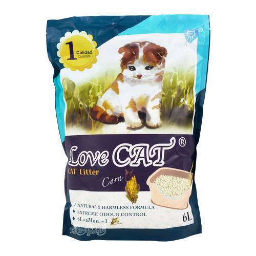 Котешка Тоалетна LOVE CAT LITTER - Царевица