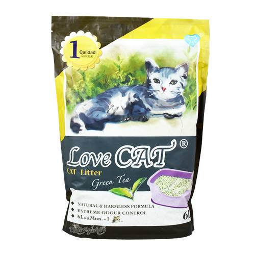 Котешка Тоалетна LOVE CAT LITTER - Зелен чай