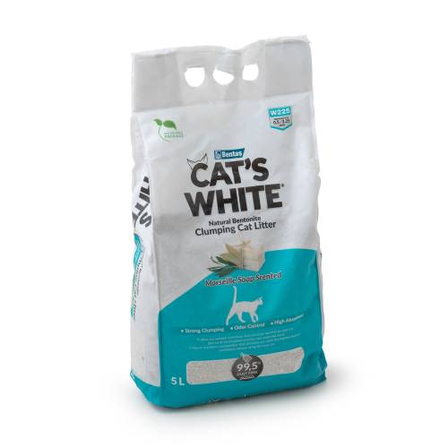 Бентонит Super Premium CAT's WHITE - 5 л.,  Марсилски Сапун