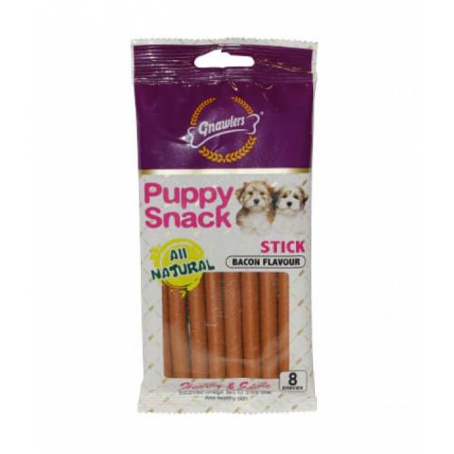 Солети PUPPY SNACK с бекон, 8 броя в пакет 80 гр  - Дентално лакомство за куче.