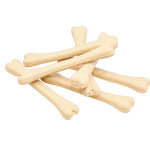 Дентален кокал за бебета кучета PETTIDE BONE  с  МЛЯКО  -  8см  /  6 бр в пакет