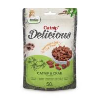 Лакомство за котка DELICIOUS catnip and crab, с валериана и морски рак