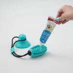 Играчка за куче интерактивна ръгби топка за лакомства, с вакуум, 39 см  