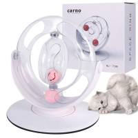 Интерактивна играчка за котка с въртящи се цилиндрични рингове на 360° в две различни оси