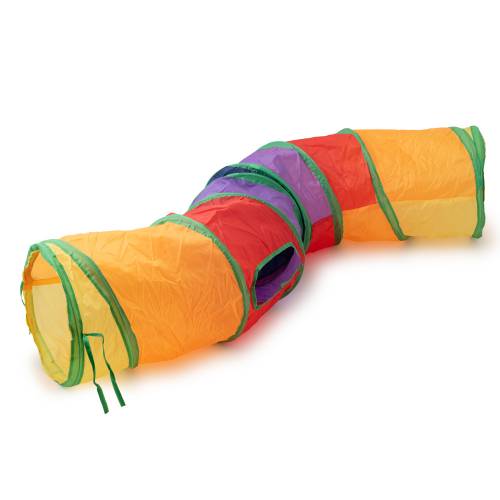 Играчки за котки Тунел шумящ с топче, дълж.- 120 см., Ф- 25 см. 