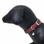 Нашийник изкуствена лента КАРЕ със звънче 1.5/37 см 