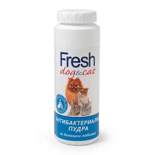 Антибактериална пудра Fresh за кучета, котки и гризачи