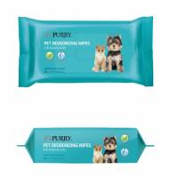 Мокри кърпи PURRY за куче и коте, с аромат на пролет 16х18 см, 80 бр. в опаковка