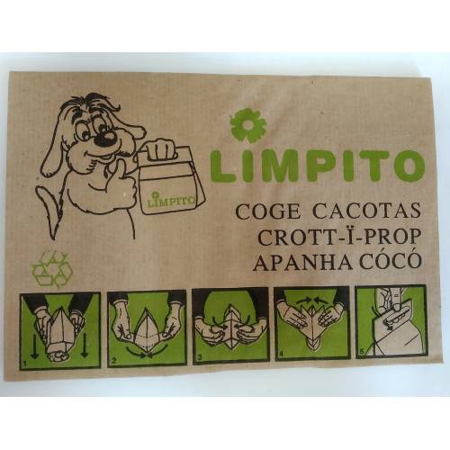 Хартиени еко торбички за екскременти Limpito