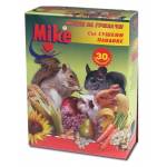 Майки гризачи 30-компонента+плодове 0.500 кг /храна за едри и дребни гризачи /