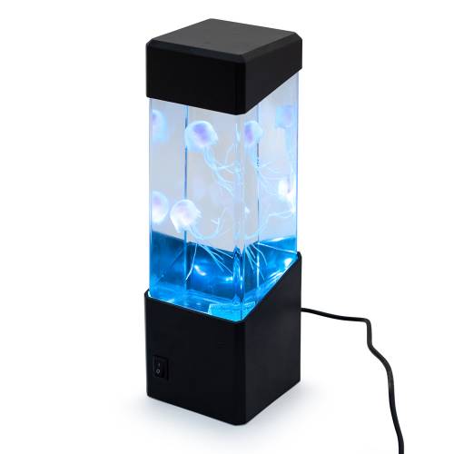 LED лампа - аквариум с медузи правоъгълен 23х7 см